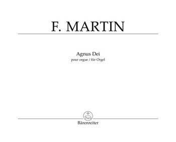 Agnus Dei For Organ by Martin Frank for Organ Solo