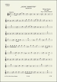 Nunc dimittis -Graduale- by Haydn Michael for