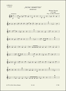 Nunc dimittis -Graduale- by Haydn Michael for