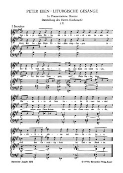 In Praesentatione Domine - Proprium zum Fest der Darstellung des Herrn (Lichtmess): Suscepimus Deus by Eben Petr for Ch/Org