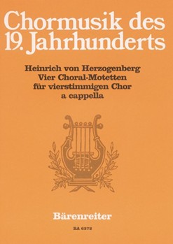 vier Choralmotetten by Herzogenberg Heinrich von for Mixed Choir