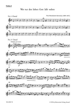 Wer nur den lieben Gott la?t walten -Cantata- by Mendelssohn Felix for