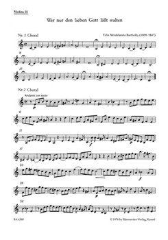Wer nur den lieben Gott la?t walten -Cantata- by Mendelssohn Felix for