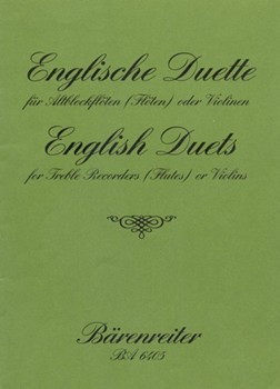 Englische Duette by for 2Recorder-