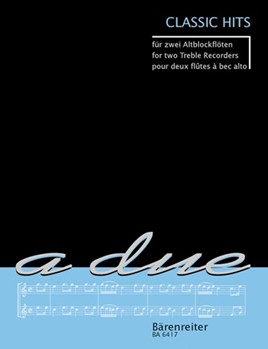 Classic Hits for two treble recorder by for 2Recorder-