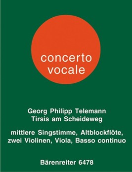 Tirsis am Scheidewege -Kantate fur Singstimme und Instrumente- by Telemann Georg Philipp for miVoice/re