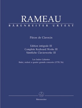 Complete Keyboard Works III by Rameau for Harpsichord