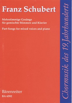Mehrstimmige Gesange fur gemischte Stimmen und Klavier -5 Chore Einzelausgabe aus der Neuen Scheube by Schubert Franz for Mixed Choir