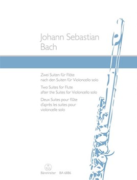 2 Suites for Flute after the Cello Suites by Bach Johann Sebastian - Linckelmann Joachim - for Flute Solo (Unaccompanied)