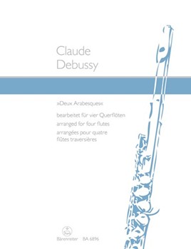 Deux Arabesques by Debussy Claude - Cohen H - for Flute Quartet