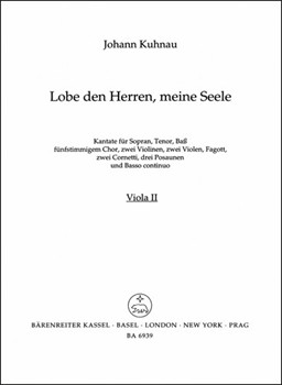 Lobe den Herren meine Seele -Psalm 103- (Musik der Thomaskantoren zu Leipzig) by Kuhnau Johann for