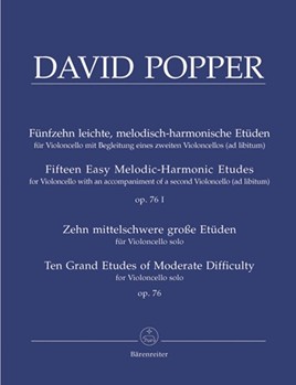 15 Etudes Opus 76 10 Etudes Opus 76 by Popper David for Cello Method