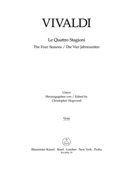 Four Seasons Op. 8 (Complete) by Vivaldi Antonio Lucio for Viola