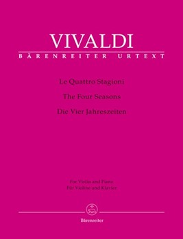 Four Seasons Op. 8 (Complete) by Vivaldi Antonio Lucio - Hogwood Christopher - for Violin and Piano