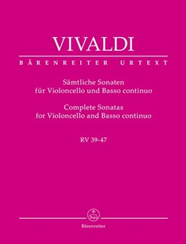 Complete Sonatas Rv 39-47 by Vivaldi Antonio Lucio for Cello w/ct
