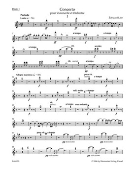 Concerto for Violoncello and Orchestra D minor by Lalo Edouard for