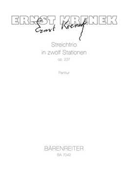 String Trio in zwolf Stationen op. 237 (1985) by Krenek Ernst for V/Va/Vc