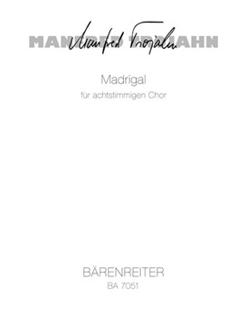 Madrigal (1975) -Ecco moriro dunque Text aus dem 4. Buch der Madrigale des Gesualdo di Venosa (ital by Trojahn Manfred for Mixed Choir
