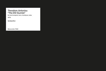 DO-Quintett (1978) by Antoniou Theodore for 2Trp/Hn/tr