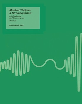 String Quartet mit Klarinette und Mezzosopran Nr. 2 (1979/1980) -drei Gedichte von Georg Trakl- by Trojahn Manfred for 2V/Va/Vc/M