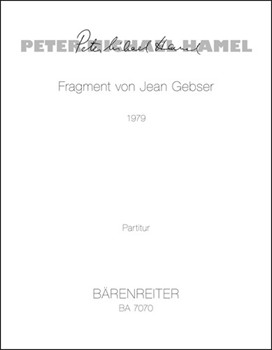 Fragment fur Sopran Altflote Vibraphon Violoncello und Klavier "Ganz klar und heiter" (1979) by Hamel Peter Michael for SSolo/Fl-A