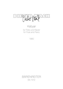 Kebyar (1980) -Erinnerung an einen balinesischen Tanz- by Mack Dieter for Fl/Piano