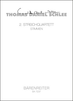 String Quartet Nr. 2 op. 21 (1983-1985 (rev. 1996)) by Schlee Thomas Daniel for 2V/Va/Vc
