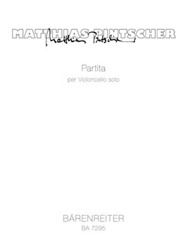 Partita (1991) by Pintscher Matthias for Vc
