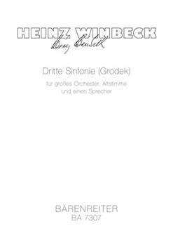Dritte Sinfonie fur groSes Orchester Altstimme und einen Sprecher "Grodek" (1987/1988) by Winbeck Heinz for ASolo/spea