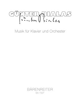 Musik fur Klavier und Orchester (1990) by Bialas Gunter for Piano-Solo