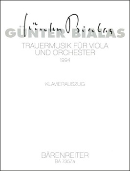 Trauermusik (1994) by Bialas Gunter - Bialas Gunter - for va-Solo/2F