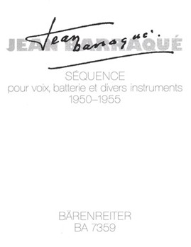 Sequence fur Solostimme und Instrumentalensemble (1950-1955) by Barraque Jean for SSolo/3per