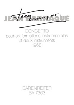 Concerto pour six formations instrumentales et deux instruments (1968) by Barraque Jean for Clarinet-s