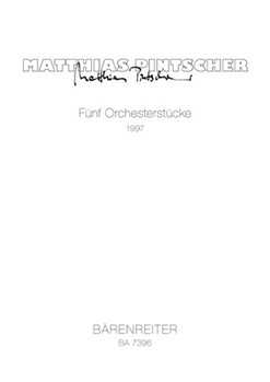 funf Orchesterstucke (1997) by Pintscher Matthias for Fl1/Fl-Pic