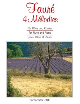 4 Melodies by Faure Gabriel for Fl/Piano