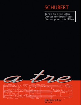 Dances for three Flutes -18 arrangements of Piano dance movements- by Schubert Franz - Pfundl-Frittrang Ev - for Fl