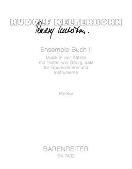 Ensemble-Buch II (1992/1994) -Musik in vier Satzen- by Kelterborn Rudolf for SSolo/Fl/F