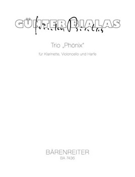 Trio fur Klarinette Violoncello und Harfe "Phoenix" (1995) by Bialas Gunter for Clarinet/V
