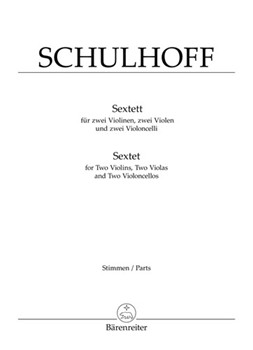 Sextett two violons two violas und two violoncelli (1924) by Schulhoff Erwin for 2V/2Va/2Vc