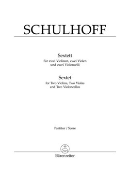 Sextett two violons two violas und two violoncelli (1924) by Schulhoff Erwin for 2V/2Va/2Vc