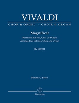 Magnificat RV 610/611 (Arranged for Soloists Choir and Organ) by Vivaldi Antonio Lucio - Kohs Andreas - for 2SSolo/Mix