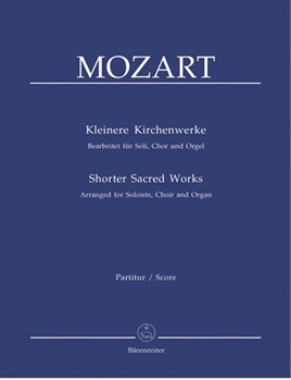 Shorter Sacred Works (Arranged for Soloists Choir and Organ) by Mozart Wolfgang Amadeus - Kohs Andreas - for Soli/Mixed