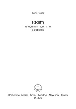 Psalm "Gloria tibi Domine" (1997) by Furrer Beat for Mixed Choir