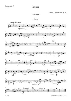 Missa op. 61 (2004/2005) by Schlee Thomas Daniel for Trp/Trombo