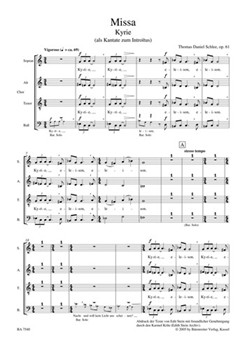 Missa op. 61 (2004/2005) by Schlee Thomas Daniel for Mixed Choir