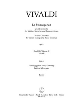 La Stravaganza op. 4 -Twelve Concertos for Violin Strings and Basso continuo- (Volume II: Concertos by Vivaldi Antonio Lucio for