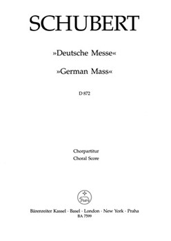 German Mass D 872 by Schubert Franz for Mixed Choir
