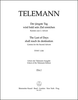 The last of Days shall reach its destination TVWV 1:301 -Cantata for the Second Advent- by Telemann Georg Philipp for