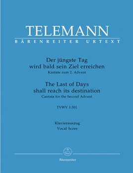 Der Jungste Tag Wird Bald Sein Ziel Erre by Telemann Georg Philipp - Kohs Andreas - for SATB