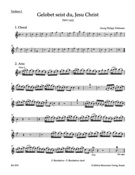We praise your name TWV 1:612 -Cantata for the Second Day of Christmas- by Telemann Georg Philipp for